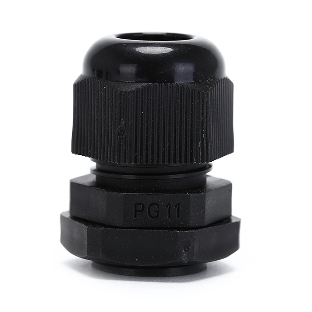 5-10 мм 10 шт./лот кабели IP68 Водонепроницаемый PG11 черный, белый цвет Пластик вводы Соединители для крепления кабелей вводы Соединители