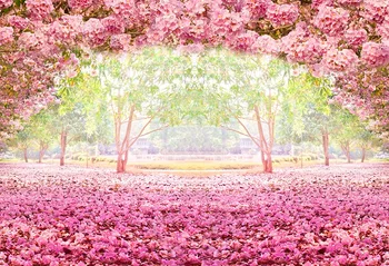 

Fairy Tale Pink Flowers Photo Studio Backdrops Photography Forest Photo Studio Wedding baby Shower Backgrounds