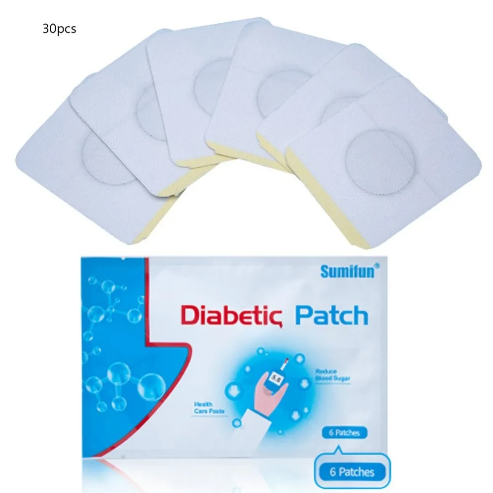 

30 Pcs/5 Bag Diabetic Patch Stabilizes Blood Sugar Balance Blood Glucose Patch Natural Herbs Content Diabetes Plaster Patch