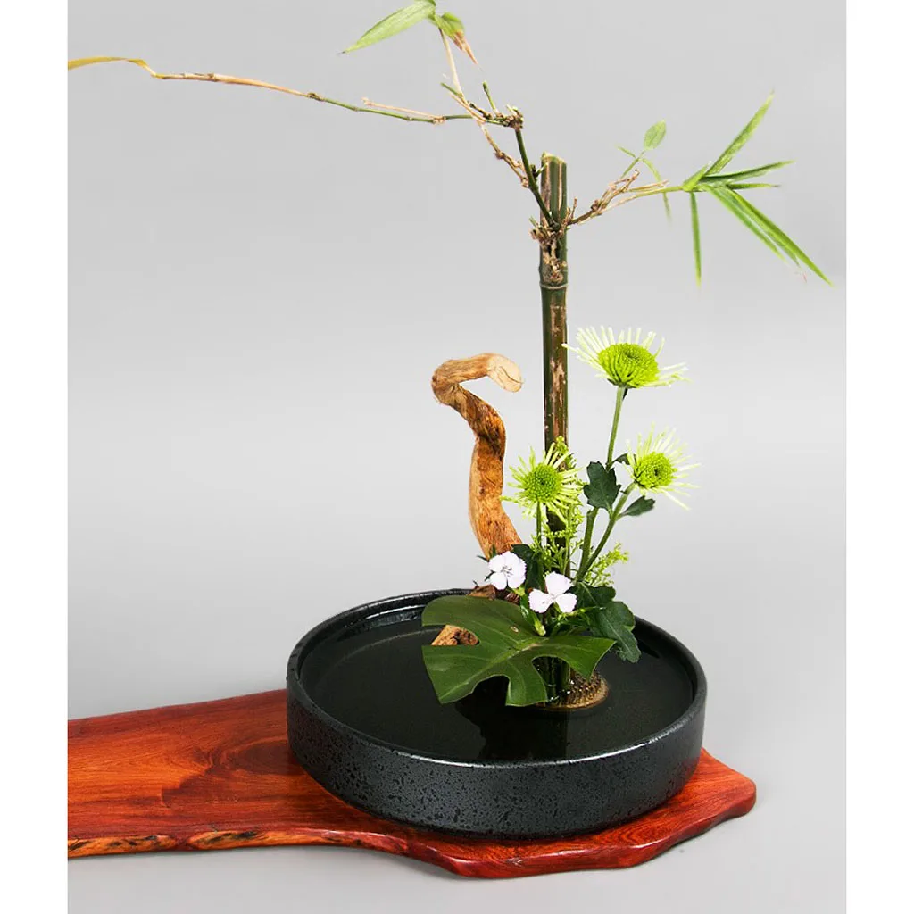 Flower Frog Japanese Ikebana Kenzan Round Floral Art Holder Flower Fixed Arrangment Tools 