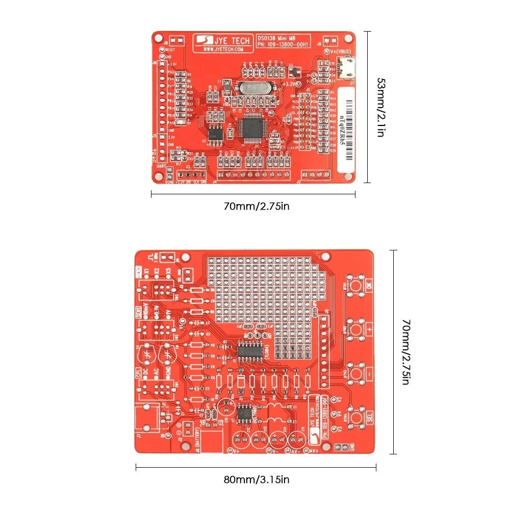 JYE Tech 1MSa/s 0-200 кГц DSO138 Мини цифровой осциллограф DIY Kit SMD запчасти логический анализатор предварительно паянный электронный Обучающий набор