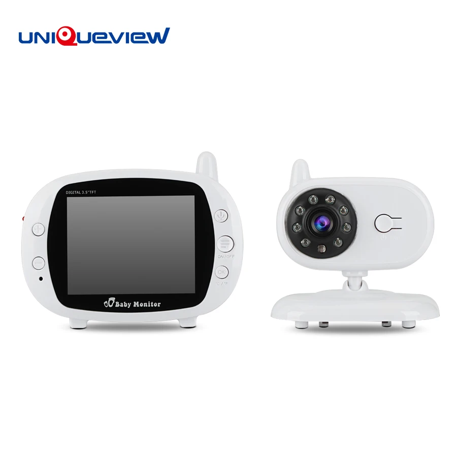 

UniqueView 3.5 Inch TFT LCD Video Baby Monitor kit With Night Vision Baby Camera Digital Video Nanny Babysitter