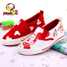 Yeeshow 2015New toile Sneakers Mickey enfants chaussures pour filles chaussures, Portable enfants chaussures garçons chaussures pour enfants, Tenis Infantil