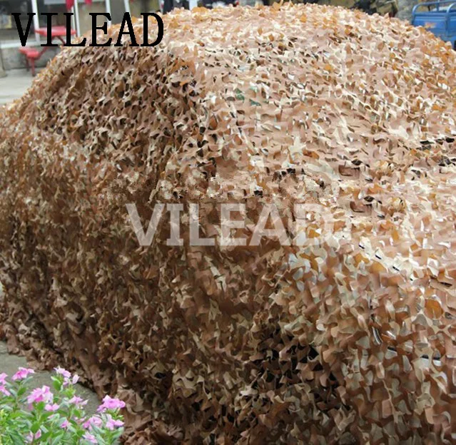 VILEAD 2M x 9M(6.5FT x 29,5 ft) пустынная камуфляжная сетка Военная, Армейская, камуфляжная сетка джунглей для тента охоты кемпинга палатки