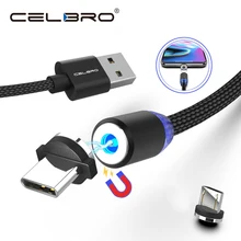 1 M/2 M Магнитный mi женские низкие Туфли зарядка через usb Тип Кабеля C провод для Samsung S10 плюс Xiaomi mi 8 9 SE Oneplus 7 pro Магнит usb кабель для телефона