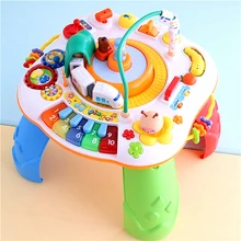 Путешествия поезд растущий ребенок поп 'н столик для развивающих занятий ребенок обучения ходунки сидеть ходунки 4 цвета ног