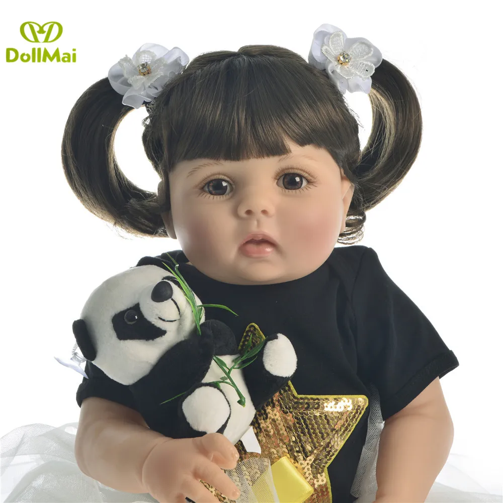 23 дюймов Bebes Reborn настоящая кукла полностью силиконовая виниловая Кукла reborn baby dolls для маленьких девочек принцесса детская игрушка кукла для детского дня подарок