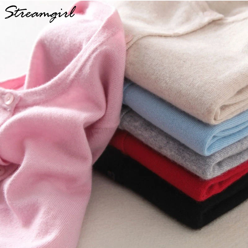 Knitted Cardigan Women Cashmere Wool Female Cardigans Short Black Cardigan Plus Size Cardigans Big Size Women Tops Spring