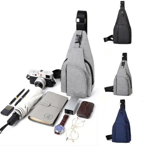 

Men's Small Chest Sling Bag Travel Hiking Cross Body Messenger Shoulder Backpack
