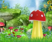 Cartoon USB mini mushroom lights atomizer humidifier household humidifier Touch switch Nightlight