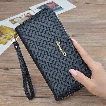 

Women Lady Long Wallets Purse Storage Bag PU For Coin Money Cards Mobile Phone AB@W3