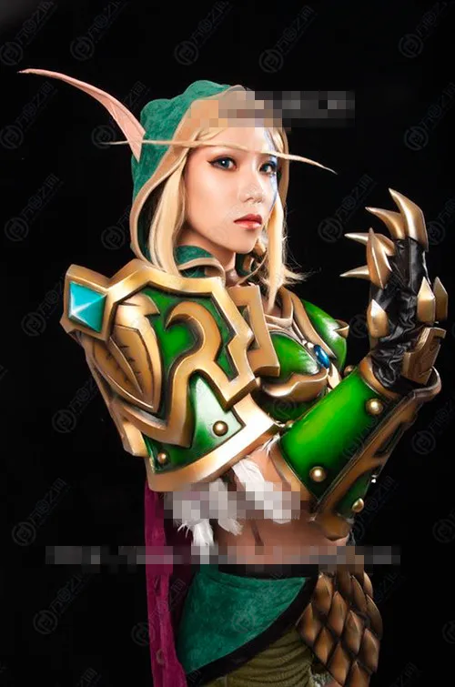 Alleria WOW костюм World of Warcraft Alleria Windrunner косплей костюм Индивидуальный заказ/размер полный комплект платье и доспехи