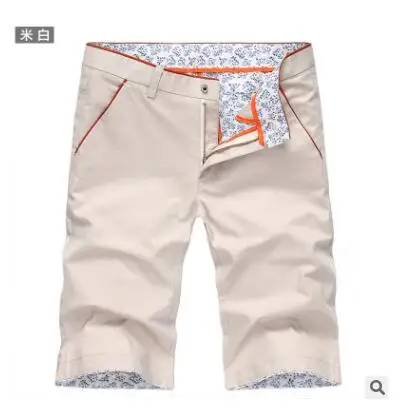 Короткие спортивные брюки мужские Бермуды Шорты roupa masculina летние мужские свободные мужские высотой до колена шорты Цветные Лоскутные джоггеры - Цвет: Бежевый