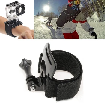 

HAOBA Adjustable Tape Arm Mount Wrist Band Screw Mount Action ourdoor sport Camera strap For Gopro hero 5+ 5 4 3 2 Accessories