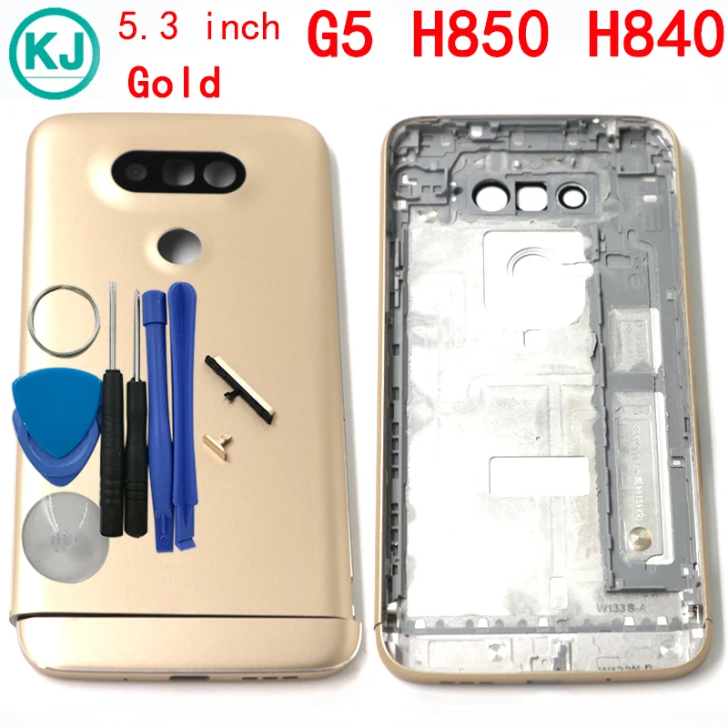 

New H850 Back Cover Battery Housing For LG G5 H850 H840 Metal Back Door Battery Case With Side Buttoms Open Tools