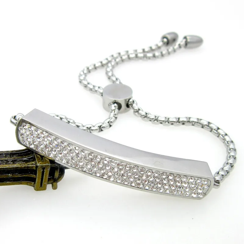 Модный бренд, браслет полностью в кристаллах, цепочка на руку, очаровательный позолоченный браслет, женский браслет, нержавеющая сталь, браслеты