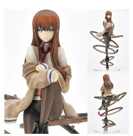 Кукла Makise Kurisu Steins Gate 2017 24 см сексапильная элегантная ПВХ для девочек экшн фигурки