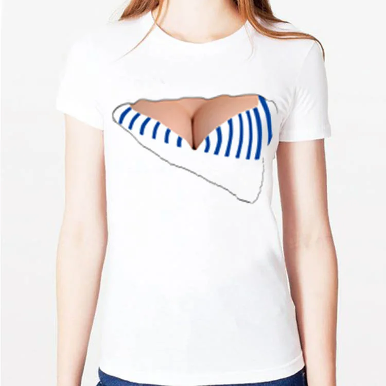 2017 г. хлопок Принт Camisetas tumblr быстрой продажи Горячие Для женщин рваные молоко