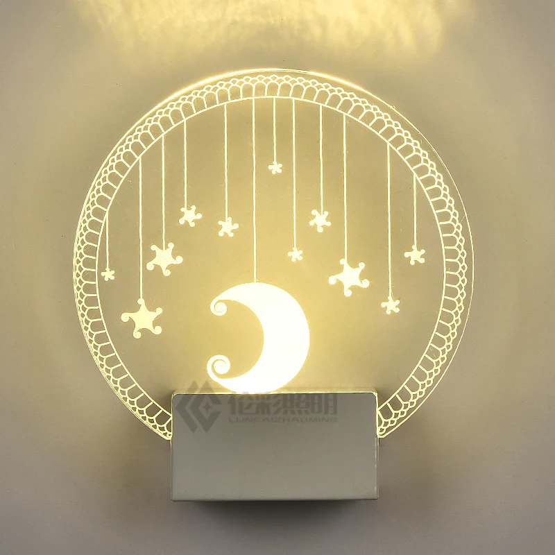 

New LED wall lamp bedside bedroom aisle lights balcony living room children's room creative garden wall light ZA831