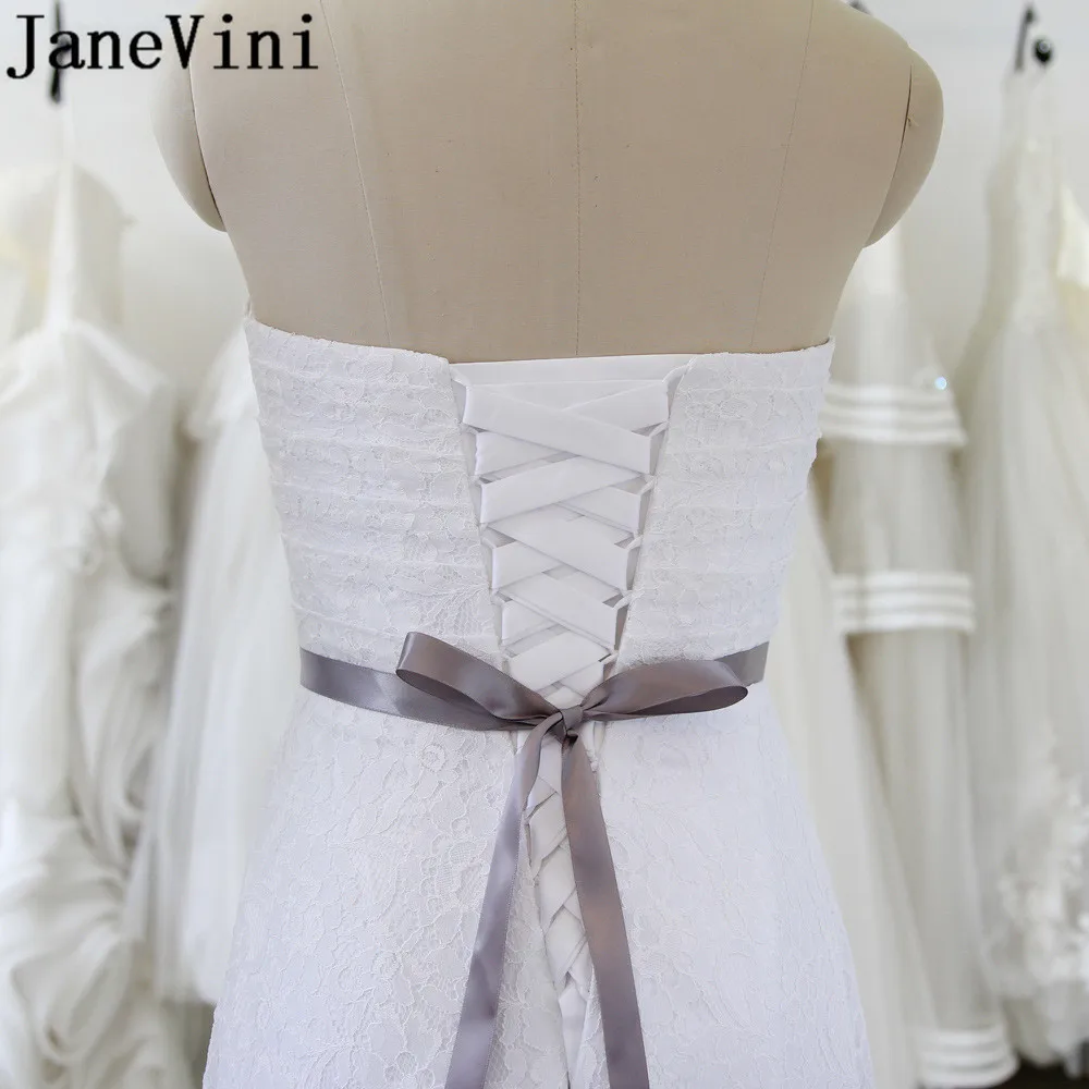 JaneVini роскошные серебряные стразы Свадебные ремни для невесты Женская лента подружки невесты пояса бисером кристаллы вечерние платья ремни