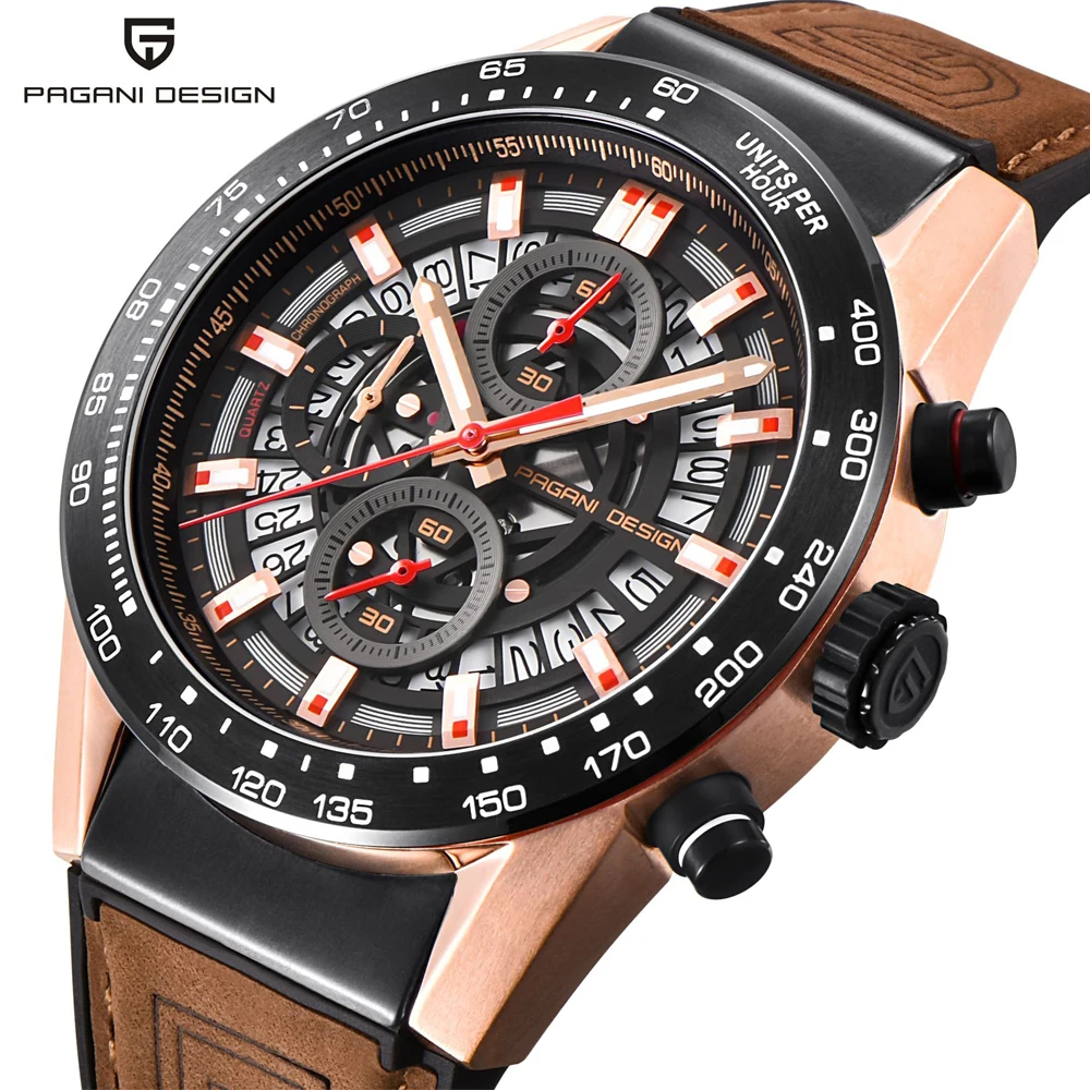 

Men Watch Luxury Brand PAGANI DESIGN Chronograph Waterproof Quartz Watches Sport Men Wristwatches Clock Relogio Masculino 2019