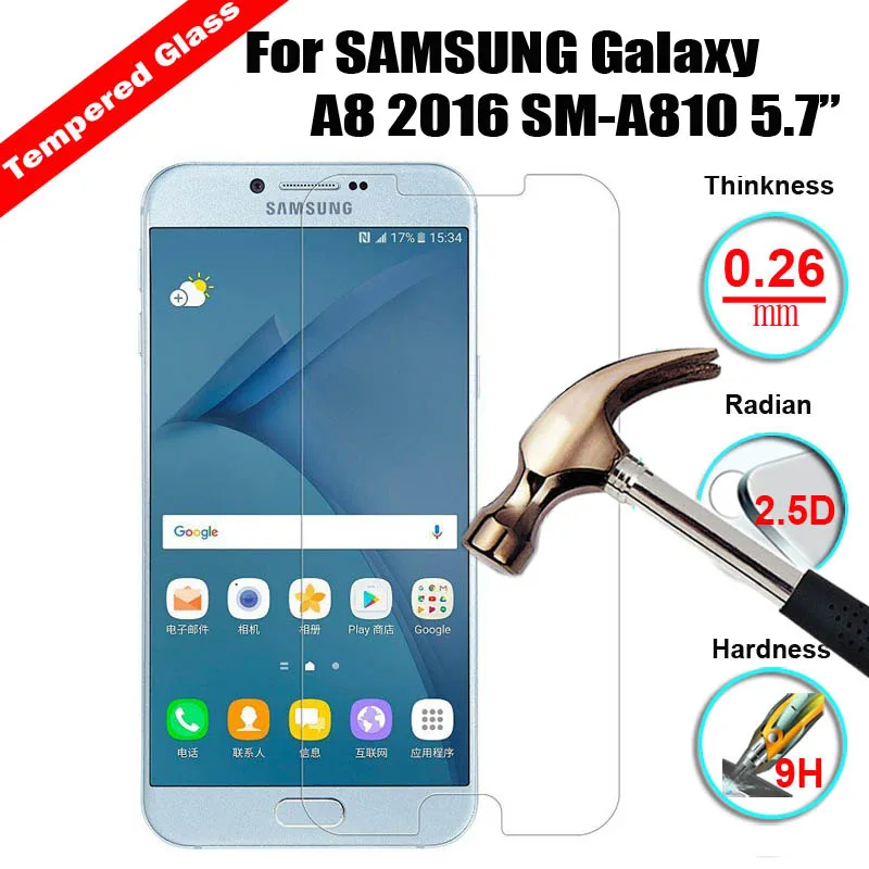 9H противоударное закаленное стекло для SAMSUNG Galaxy A8 2016/A9 Star/A3100/A7 2017/A7 2018/A7/A7100/A8/A8S/A9 2016