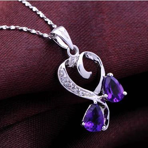 Ожерелье колье QI Xuan_Purple камень кулон Necklaces_Real Necklace_Quality Guaranteed_Manufacturer непосредственно продаж