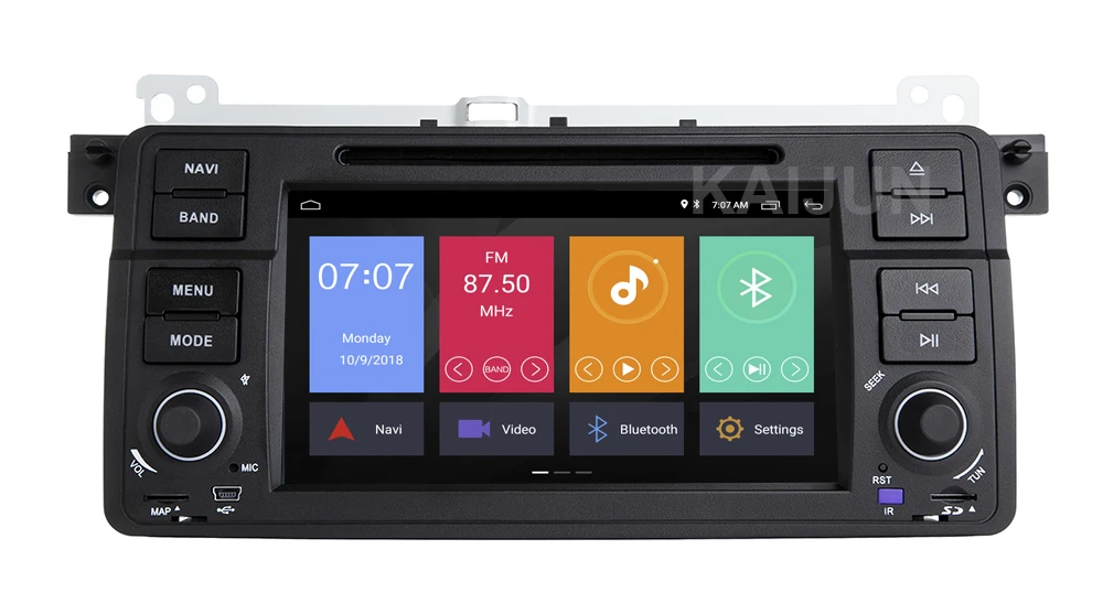Top In Dash Car Stereo Audio Android 9.1 One Din Car DVD Player for BMW E46 M3 Land Rover 75 3 Series Radio BT Wifi GPS Navigation 9