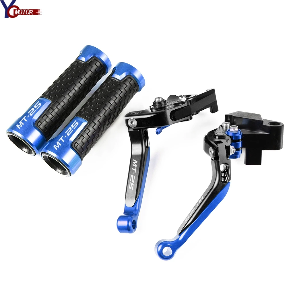 New CNC Aluminum Motorcycle Adjustable Foldable Extending Brake Clutch Lever Handle Grips For YAMAHA MT-25 MT 25 MT25 2005 2006