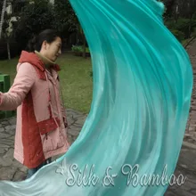 Павлин зеленый выцветает, 1 шт. 2,3 м* 0,9 м Съемный ручная роспись танец живота шелковая вуаль пой, настоящий цветастый шелк