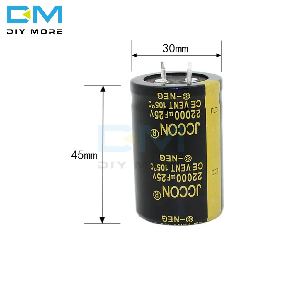 25V 22000 мкФ 30X45 мм алюминиевый электролитический конденсатор высокая частота низкое сопротивление через отверстие конденсатор 30*45 мм Diy Электронный