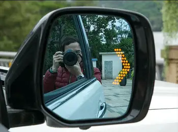 

LED Heating Rear Side Turn Signal anti Defogging Dazzling Rearview Blue Mirror For Nissan Patrol Y62 2012-2018