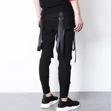 ; большие размеры; сезон весна-осень; Корейская версия; брюки-шаровары; черные повседневные брюки; Универсальные мужские брюки;