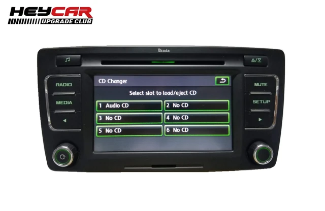 HEYCAR Radio Stereo RCD510 USB MP3 USB AUX 6 Changer CD Player FOR Skoda PQ  Yeti Octavia - AliExpress