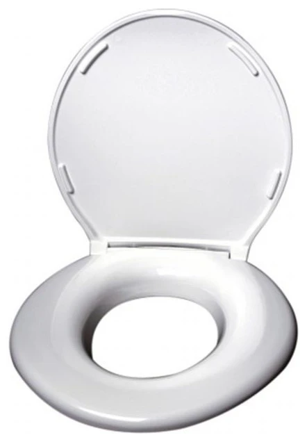 

Big John Products 2445263-4W Toilet Seat Open Front Less Cover - White