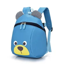 Fashion Children Backpack Anti-lost Canvas Bag Cartoon Animal Bear Pattern Kindergarten Kids Baby School Bags PO66 Fashion Children Backpack Anti-lost Canvas Bag Cartoon Animal Bear Pattern Kindergarten Kids Baby School Bags PO66