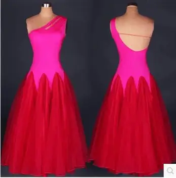 

Ballroom dance costume sexy senior spandex Sleeveless ballroom dance dress for women ballroom dance dresses