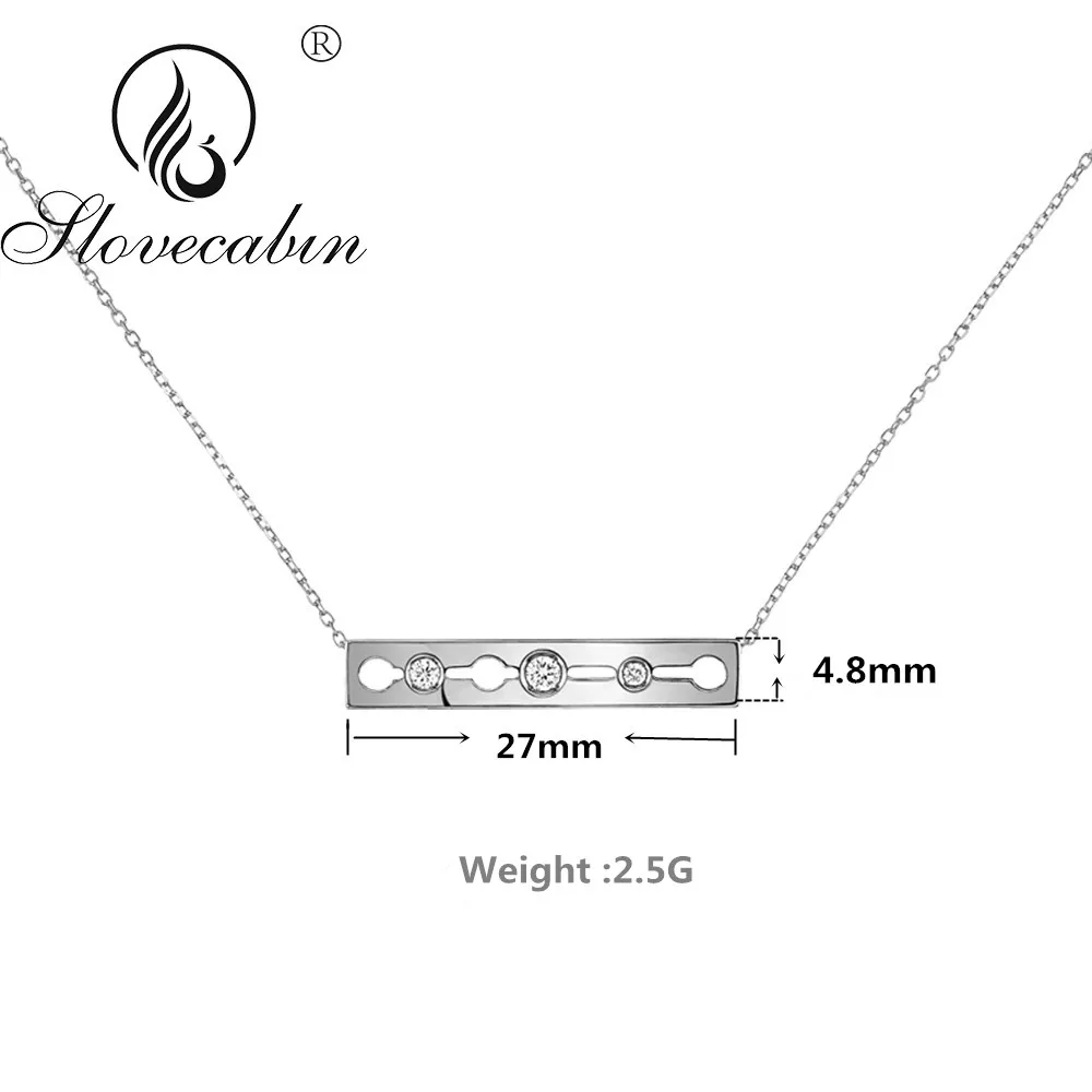 Lovecabin, 925 пробы, серебро,, европейский стиль, новинка, турник, ожерелье, импульсный, маленький, ожерелье, белый циркон, CZ, вечерние, ожерелье