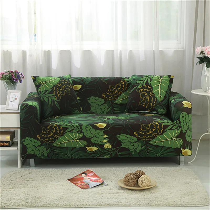 

Floral Printed Sofa Covers Elastic Stretch Universal Sectional Throw Couch Corner Cover Cases for Furniture Armchairs Home Decor