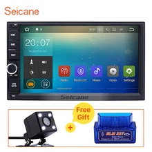 Seicane 2GB RAM 1024*600 2 Din 7inch Android 7.1 Universal GPS Navi Car Stereo with Bluetooth WIFI OBD USB Rearview Camera