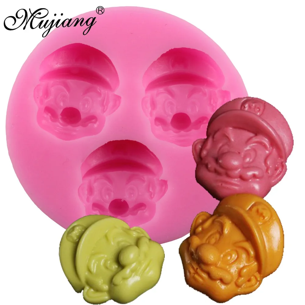 

Mujiang 3D Super Mario Cartoon Silicone Molds Fondant Cake Chocolate Candy Mold Cake Decorating Tools Kitchen Accessories N1501