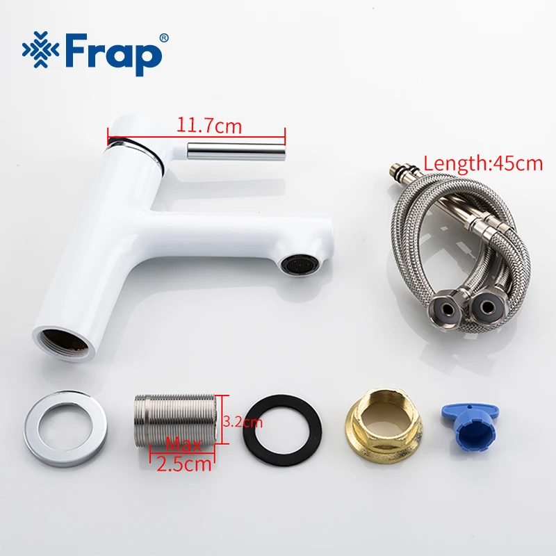 FRAP Innovative Basin Faucet White Spray Paint
