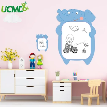 

Cartoon Design Creative Animal Wall Sticker Writing Erasable Sticker With Self-adhesive Waterproof For Wall Baby Room Home Decor