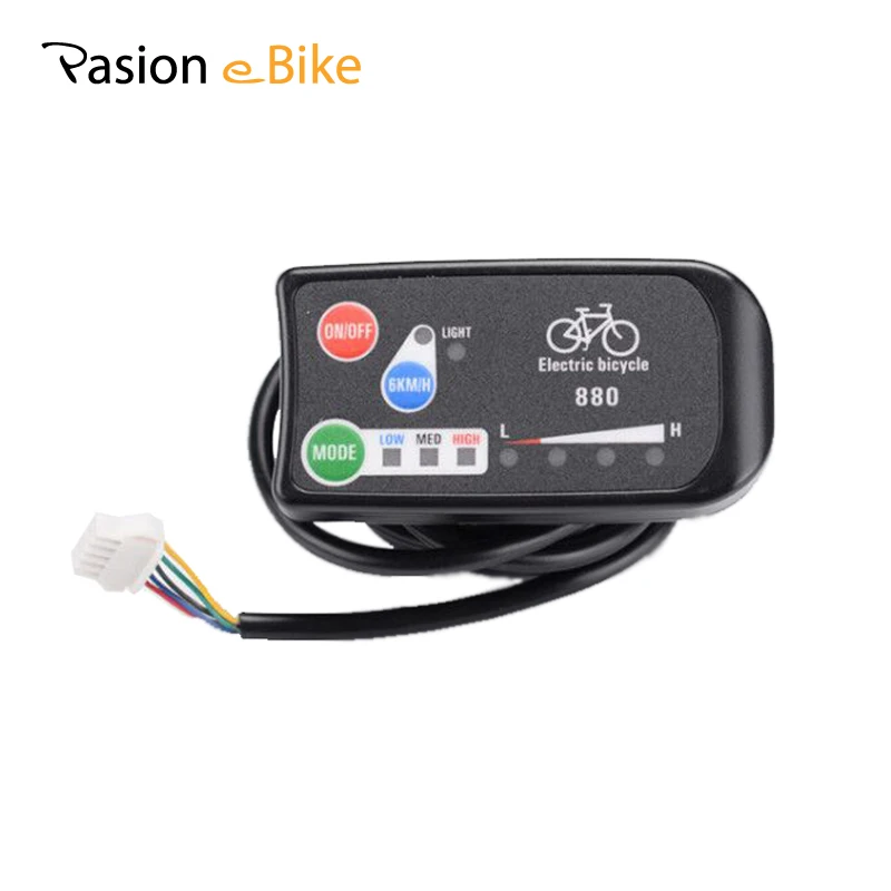 PASION E الدراجة 36 V 48 V عرض ل دراجة كهربائية ذكي LED 880 لوحة التحكم عرض الكهربائية دراجة أجزاء E الدراجة لوحة