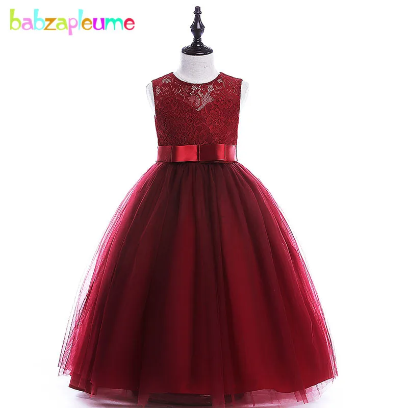 

Summer Baby Girl Clothing Toddler Clothes Princess Birthday Long Dress Sleeveless Lace Kids Dresses For Party And Wedding BC1034