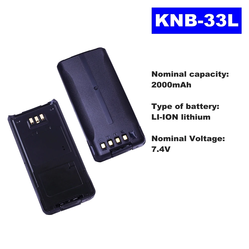 7 4 V 2000mAh литий-ионный аккумулятор радио KNB-33L для Kenwood Walkie Talkie TK-3185/2180/3180/5210