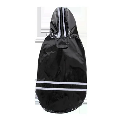 Черный Летний Открытый щенок дождевик для домашних животных waterproof Толстовка водонепроницаемые куртки пу плащ для собак Одежда для кошек одежда оптом - Цвет: Черный