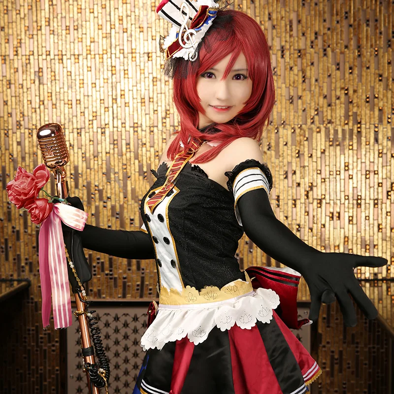 Love Live Nishikino Maki Cosplay Costume Easter Egg Bunny Yellow Dress Free Ship