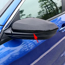 Carbon Fiber Look Car Styling Side Mirror Covers For Honda Civic 10th Sedan Coupe Hatchback 2016-2018 Exterior Rear View Molding