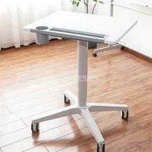 Передвижной стол для ноутбука с 4 колесами, раскладной столик для ноутбука, стол для ноутбука, подставка для ноутбука, поднос из алюминиевого сплава, основание UP110